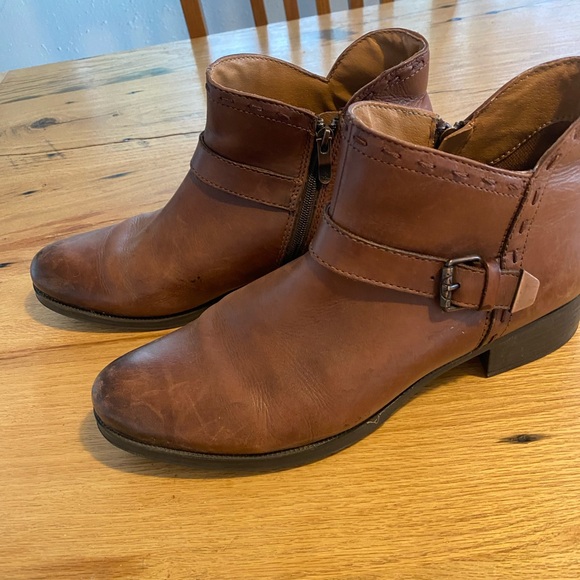 Bussola Tan Leather Booties‎ Boots Women’s 10 Preloved main image 9